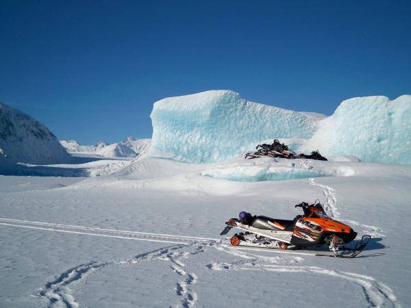 In front of a iceburg