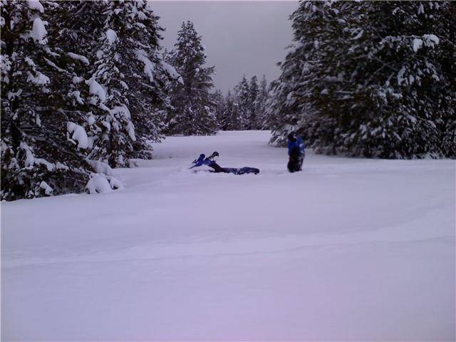 Island Park, Jan 2, 2010.
My best stuck of the day in lots of fresh powder.