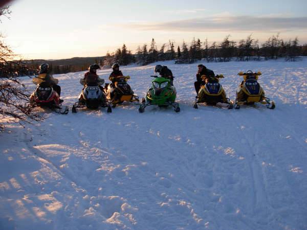 Jan 26th Skidooing  26 all of us except russ