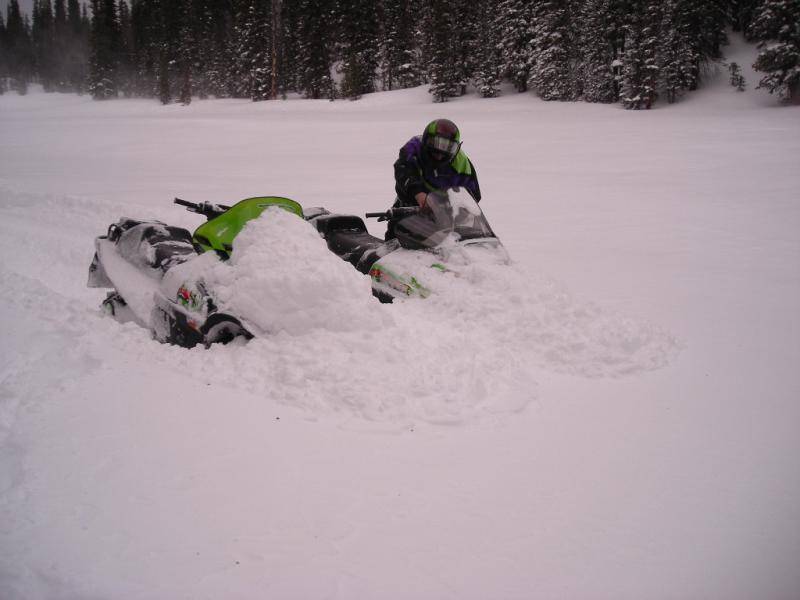 Kenny and I pushing the deep pow through Heavenly Valley Grand Lake 2007 &gt;&gt;&gt;&gt;.