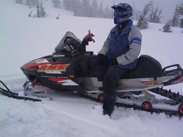 Kenny on his 800 at Tumalo mntn