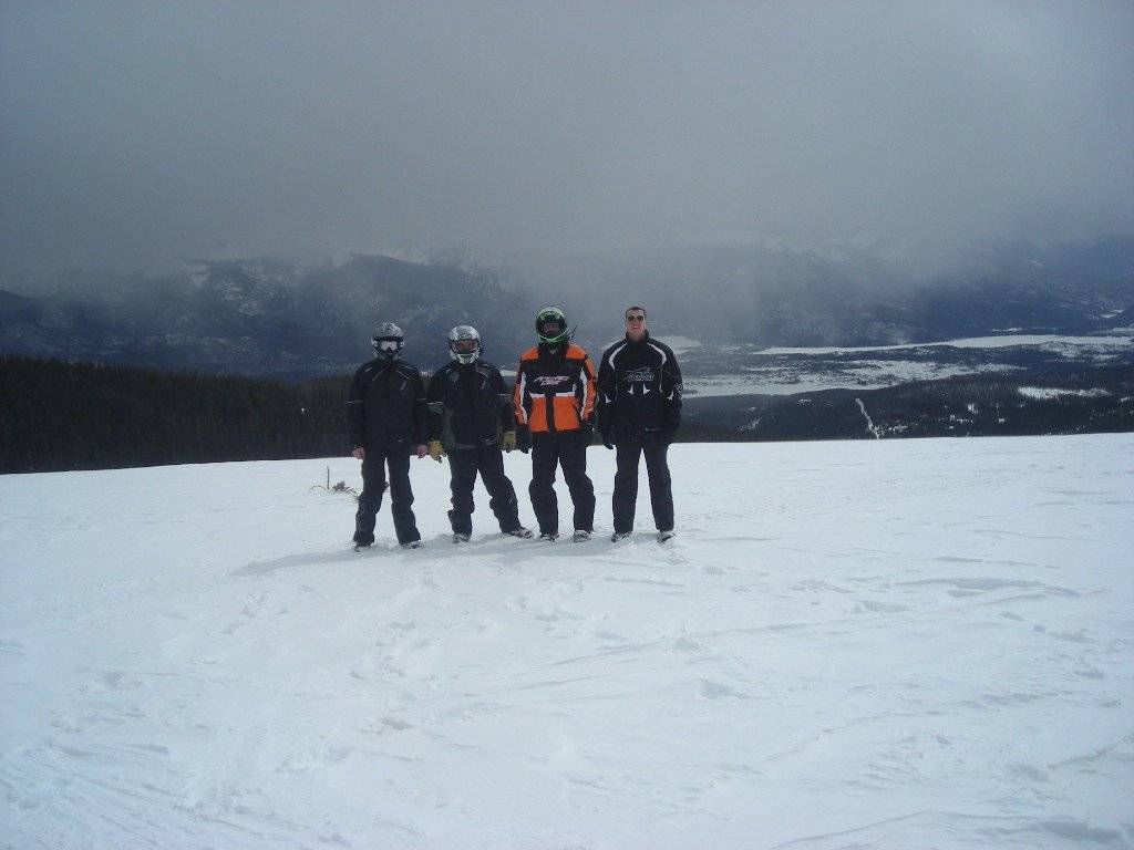 Kevin,Lance,Gavin,and Micha. Whats left of our Spring Break Riding Group !!!