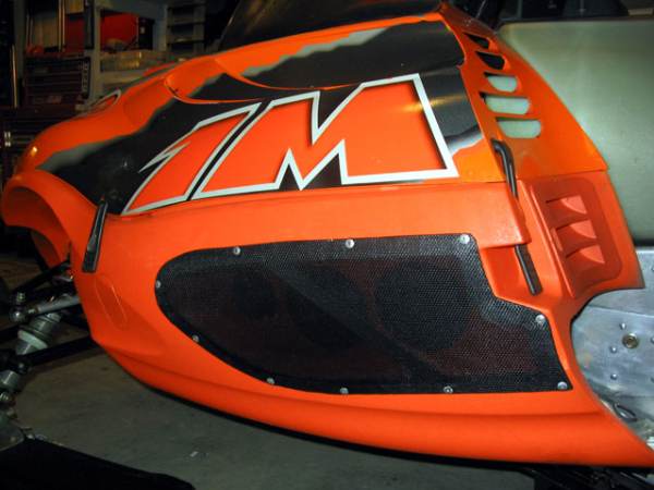 King Cat - Black on orange - these vents sit on the OUTSIDE of the indentation in order to optimize the venting

$125/pair