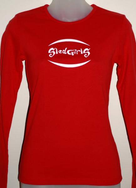 Long Sleeve Baby Rib Tee with Logo on the Chest