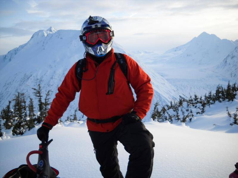 Looking at Spencer Glacier from Squirrel