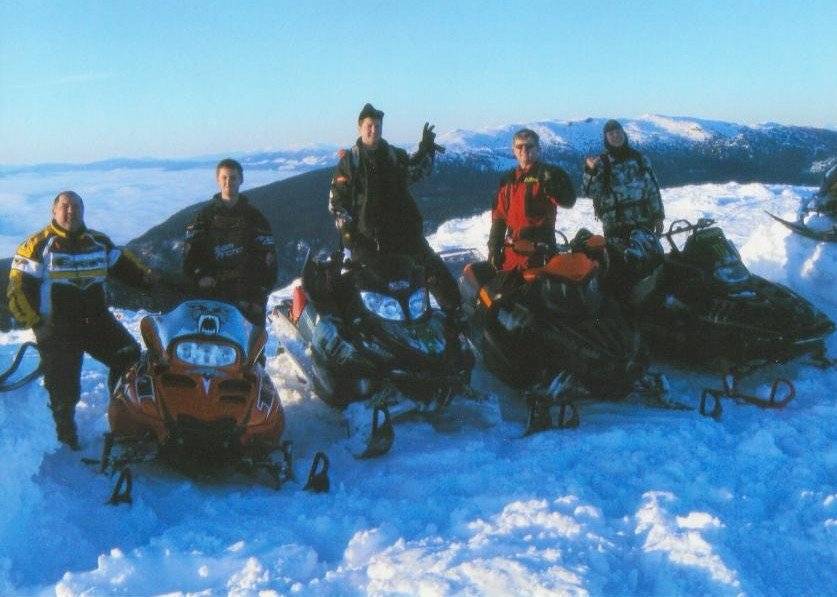 Marc, Aaron, Me, Dad, and Colton on top of Green Mtn.