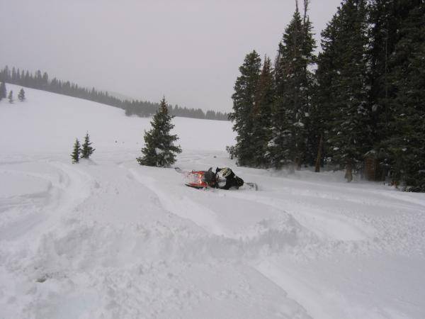 Marc carving in some April powder, North Big Horns, 2007