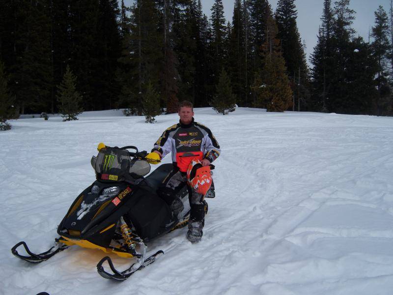 Mayhem on his Skidoo