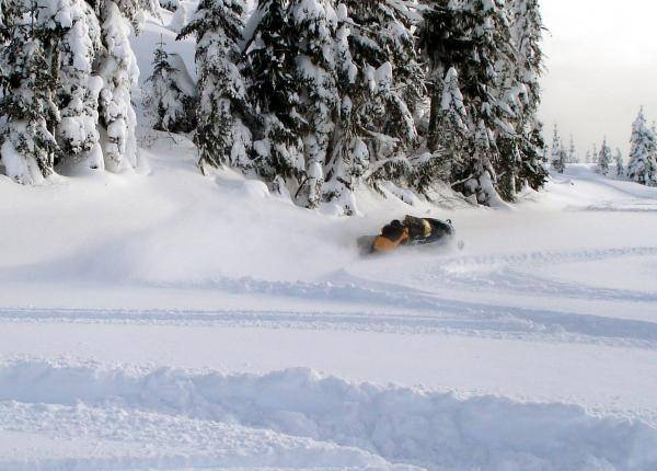 McLaughlin Ridge, Vancouver Island
Powerslidin?