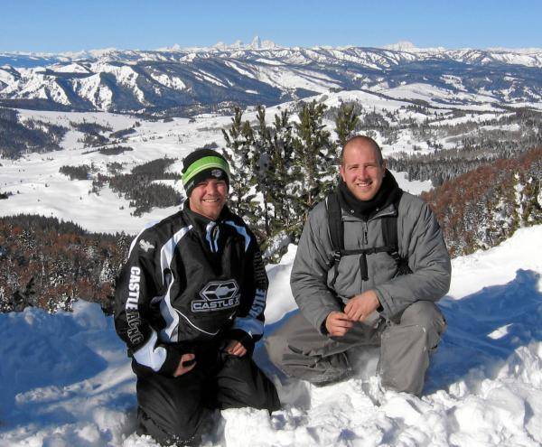 Me and Matt with the Tetons in the background!