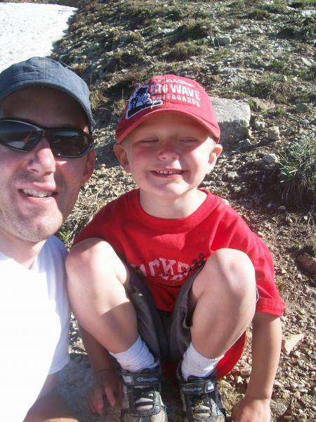 Me and my boy cody bountiful peak, 2009