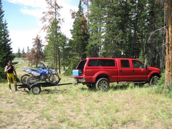 Me, beer, bikes, truck: Whitey area.