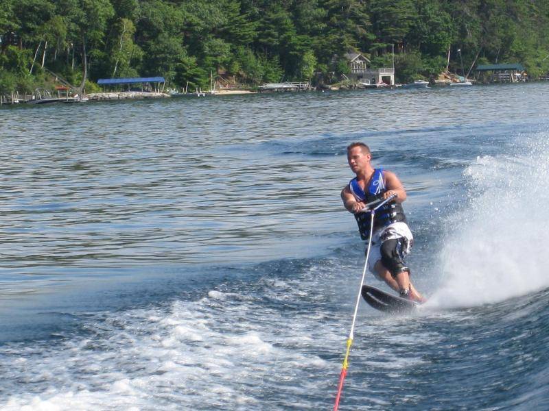 Me carving out of the wake