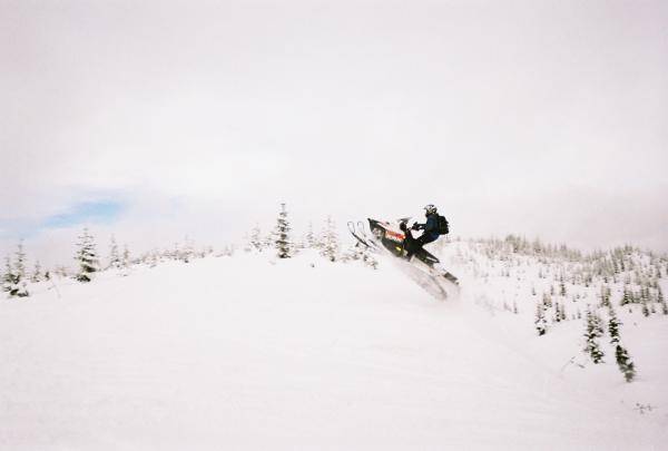 Me jumping my sled in 2007.