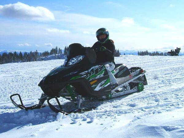 Me, sitting on the 08 Arctic Cat M6 I rode all season.