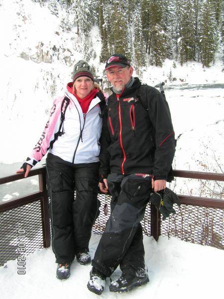 Mesa falls with hubbly in Island Park, Idaho!!