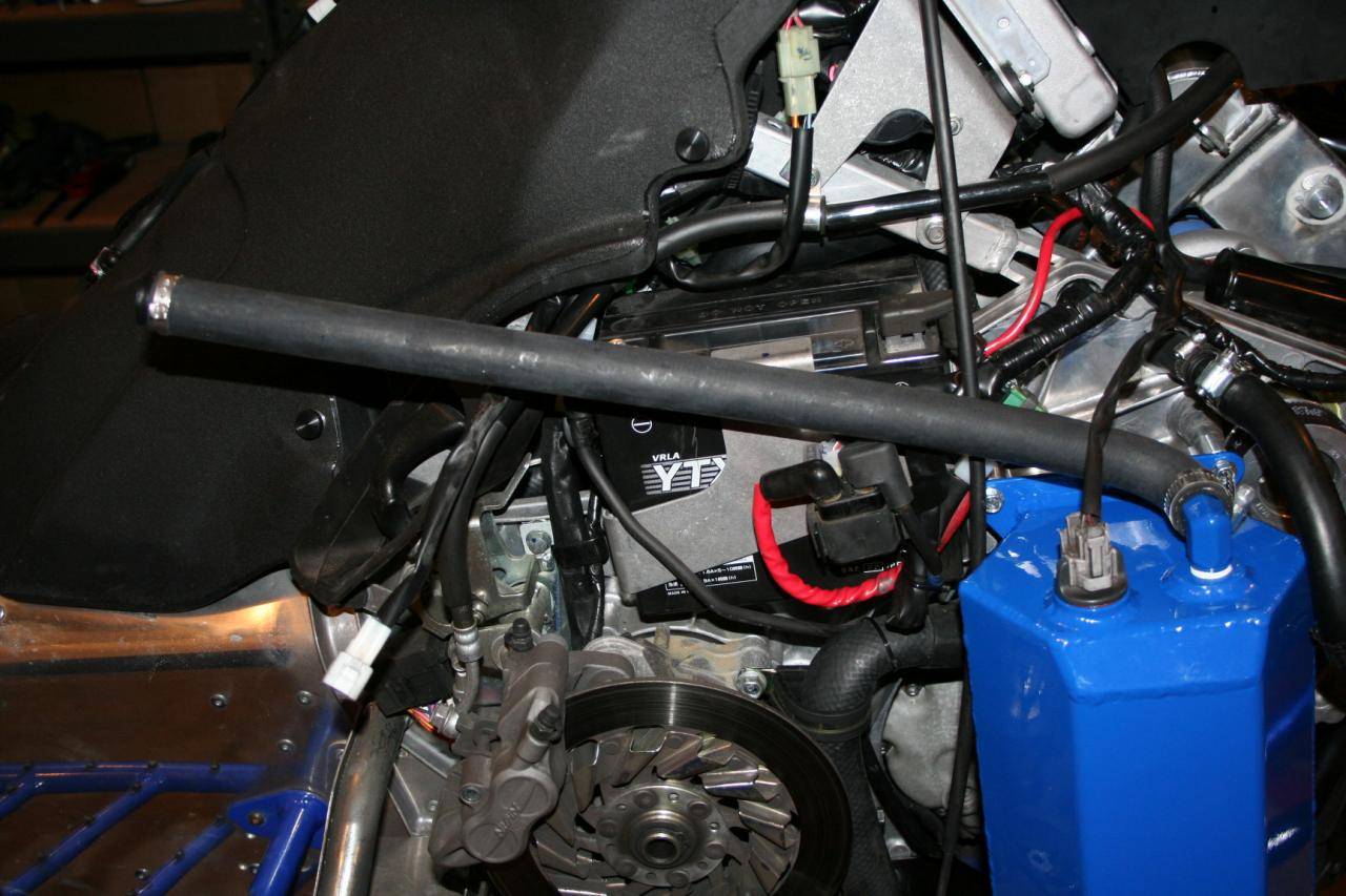 MPI Supercharger Installation, Oil Tank Vent Hose, Yamaha Nytro