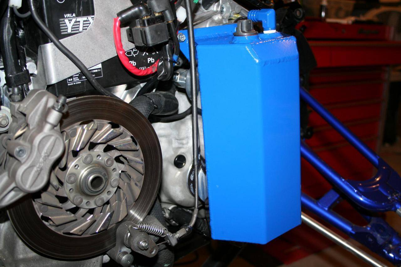 MPI Supercharger, Oil Tank Installation, Yamaha Nytro, T.S Fabrications HD Nytro Oil Tank