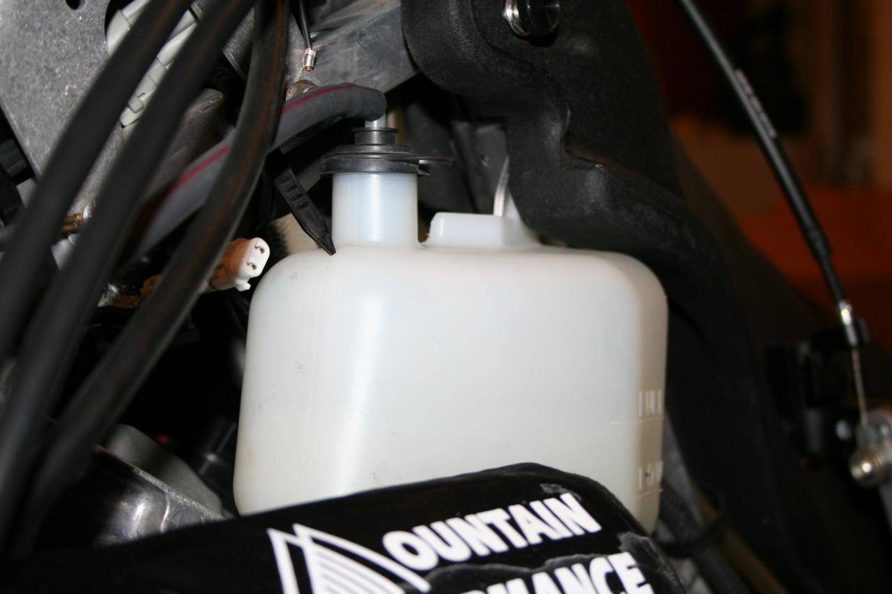 MPI Supercharger, Radiator Overflow Tank Installation, Yamaha Nytro