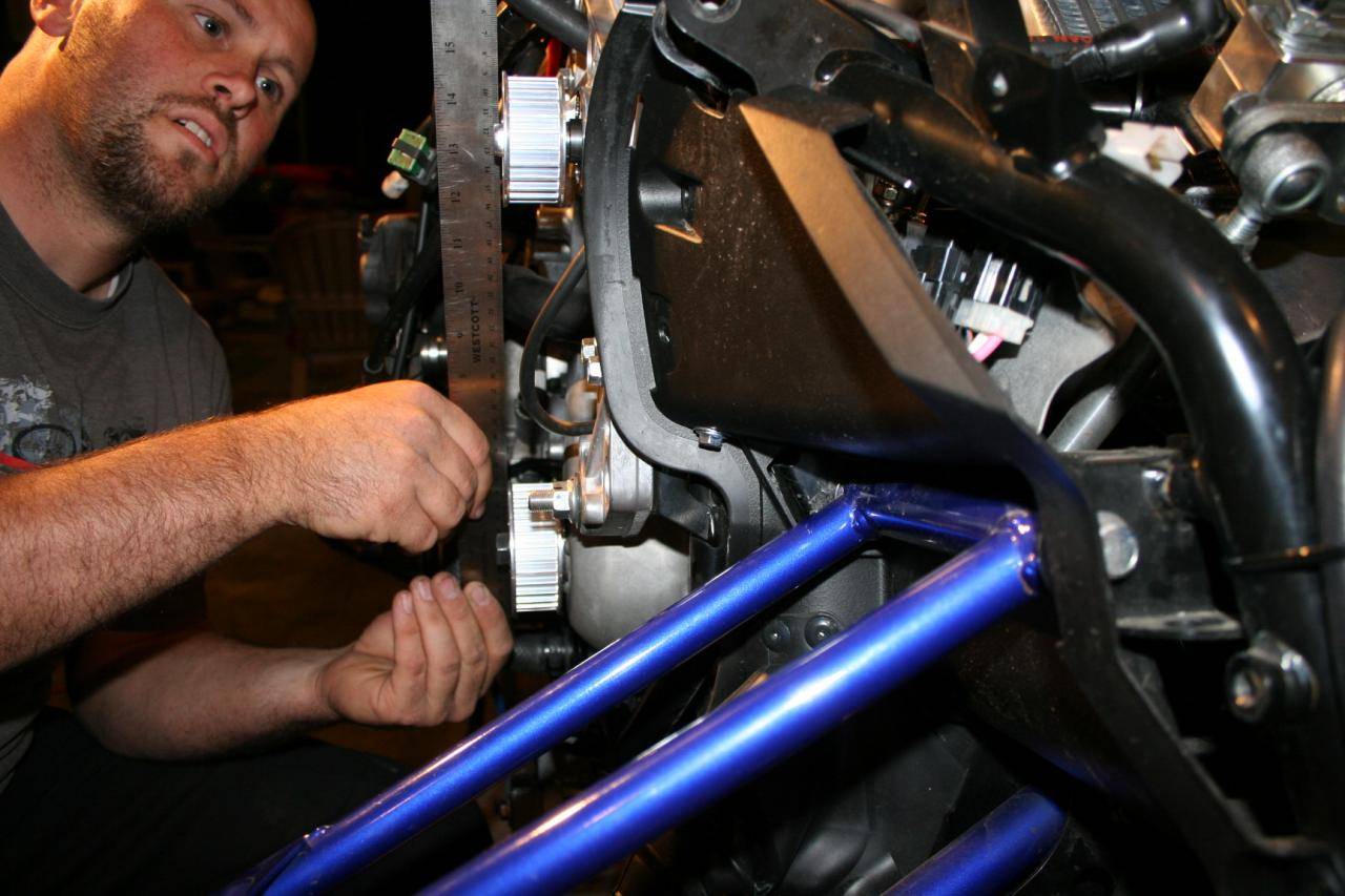 MPI Supercharger, Upper Sprocket Installation, Yamaha Nytro