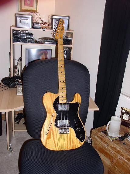 My 79 Tele Thinline Deluxe.  Awesome f'n guitfidle!!