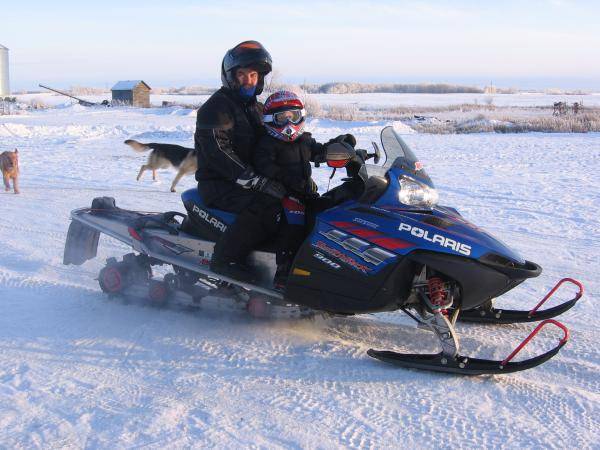 my dad and nephew on his switchback 900