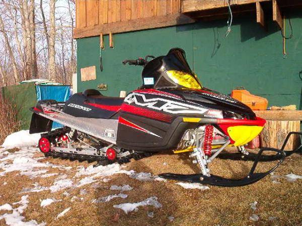 My first sled........
2005 AC M7 153
AC skid plate
AC headlight covers
Bone stockedy stock