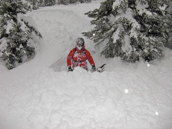 My hubby powed himself in to the ditch!