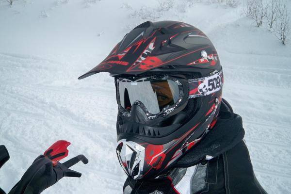 My new helmet and 509 goggles