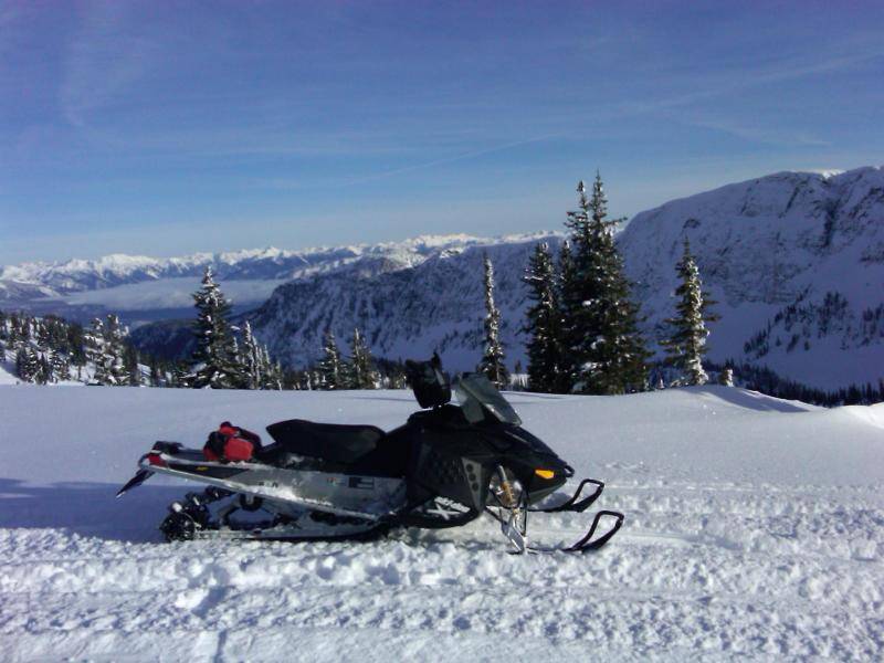 My sled, just before my clutch came apart.