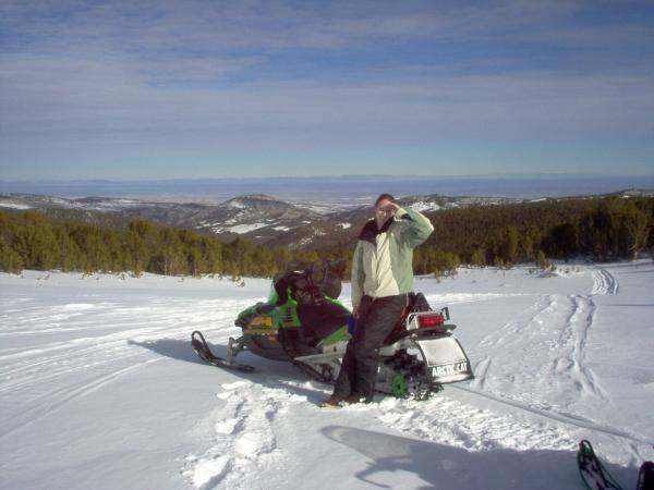 My wife and my sled