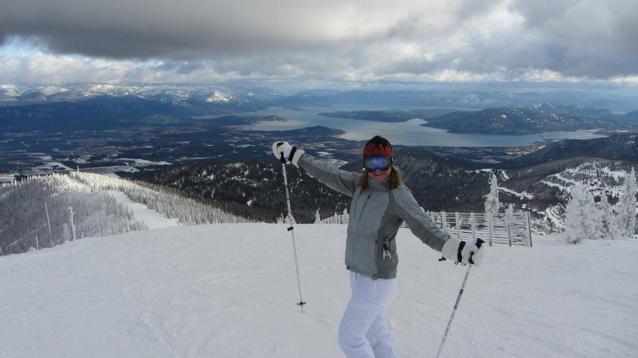 My wife at Schweitzer, ID