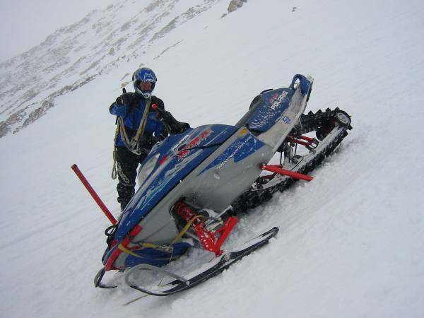 Nate's Sled bashed up.