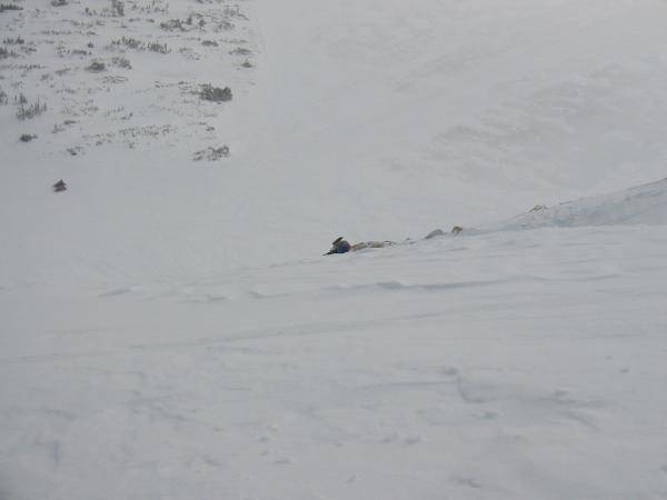 Nate's sled from the top of the widow.2