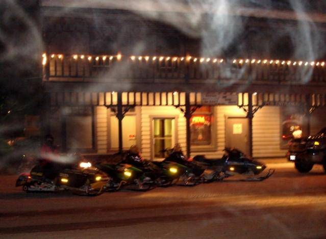 Night Ride from the Cabin to the Salmo Hotel for a Hot Rum.