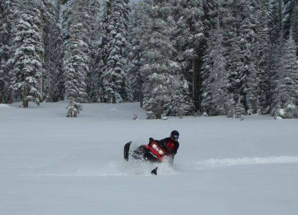 Nothing like tearing up a meadow of un-touched pow