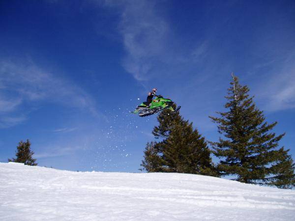 One of the first good sized hits I made in the backcountry. About 100ft