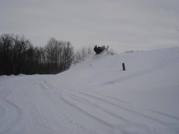 one of the only drifts we had last year...was a little skimpy on snow around here this past season