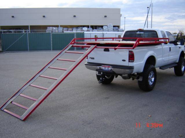 one piece 10' ramp for easy loading