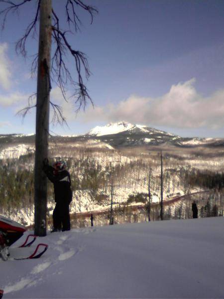 overlooking the pass