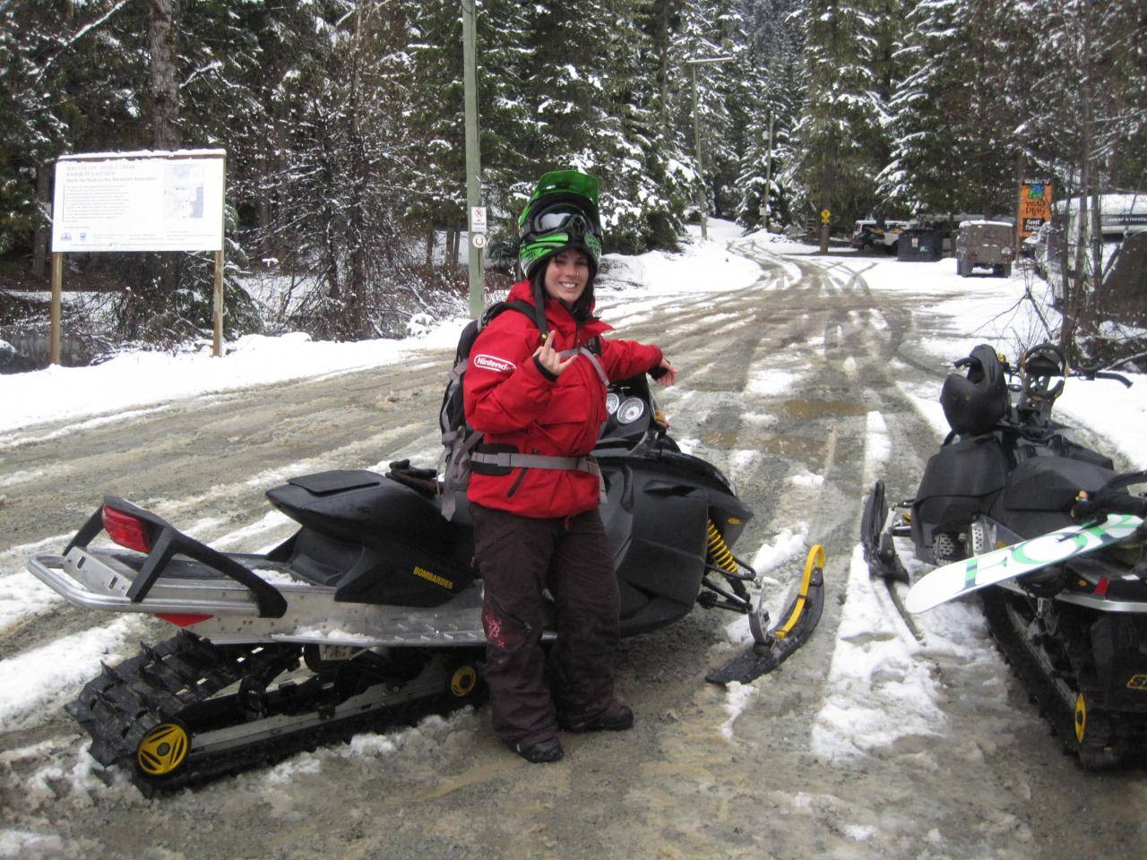 Parking lot at Rainbow in Whistler