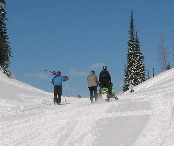 PC towing a skier