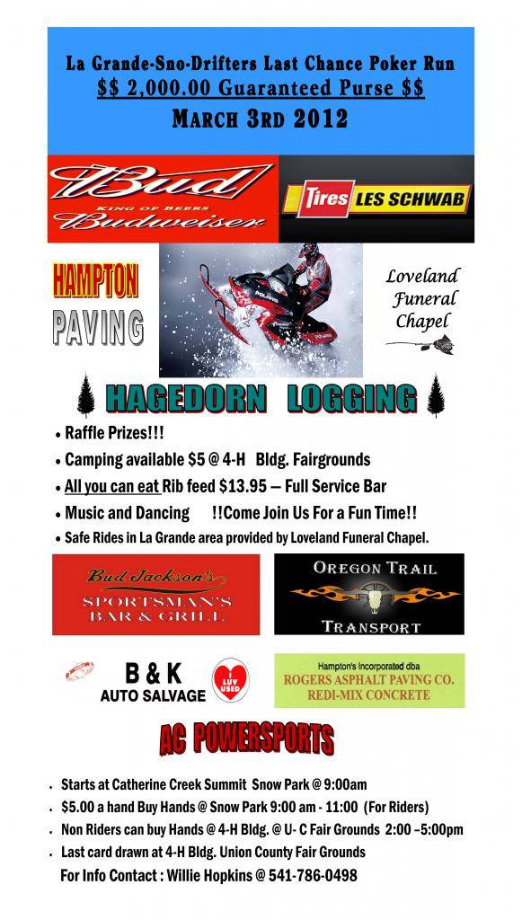 Poker Run Poster 2012