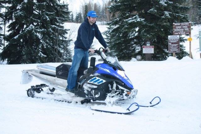 Pulling the sled out for the first time this season