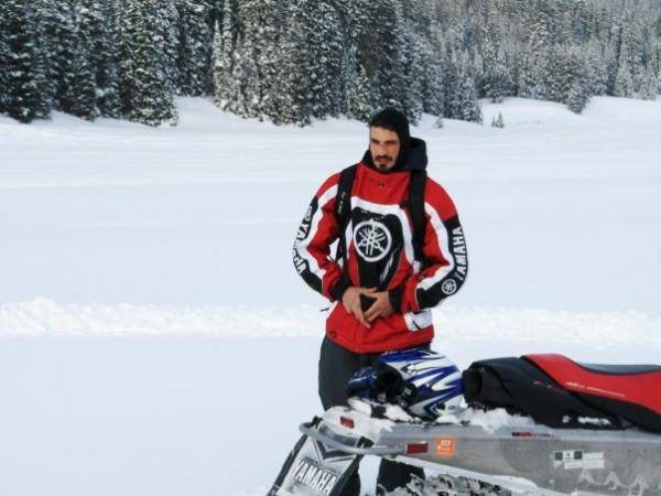 Randy getting ready to ride!