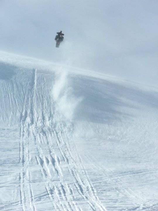 Riding partner catching some air