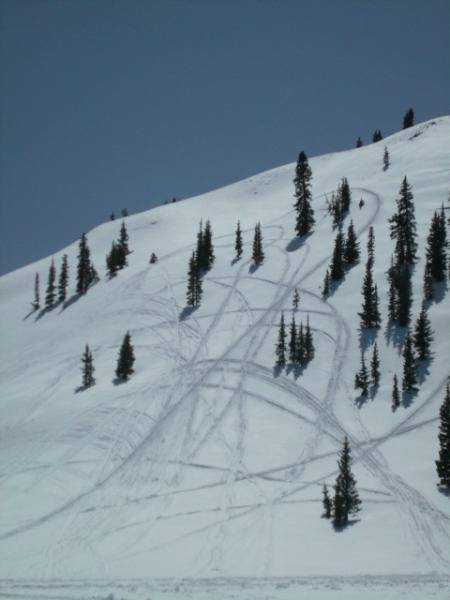 Setting the Highmark on Lake Marie Hill. Snowy Range, Wyoming (late May-2008)