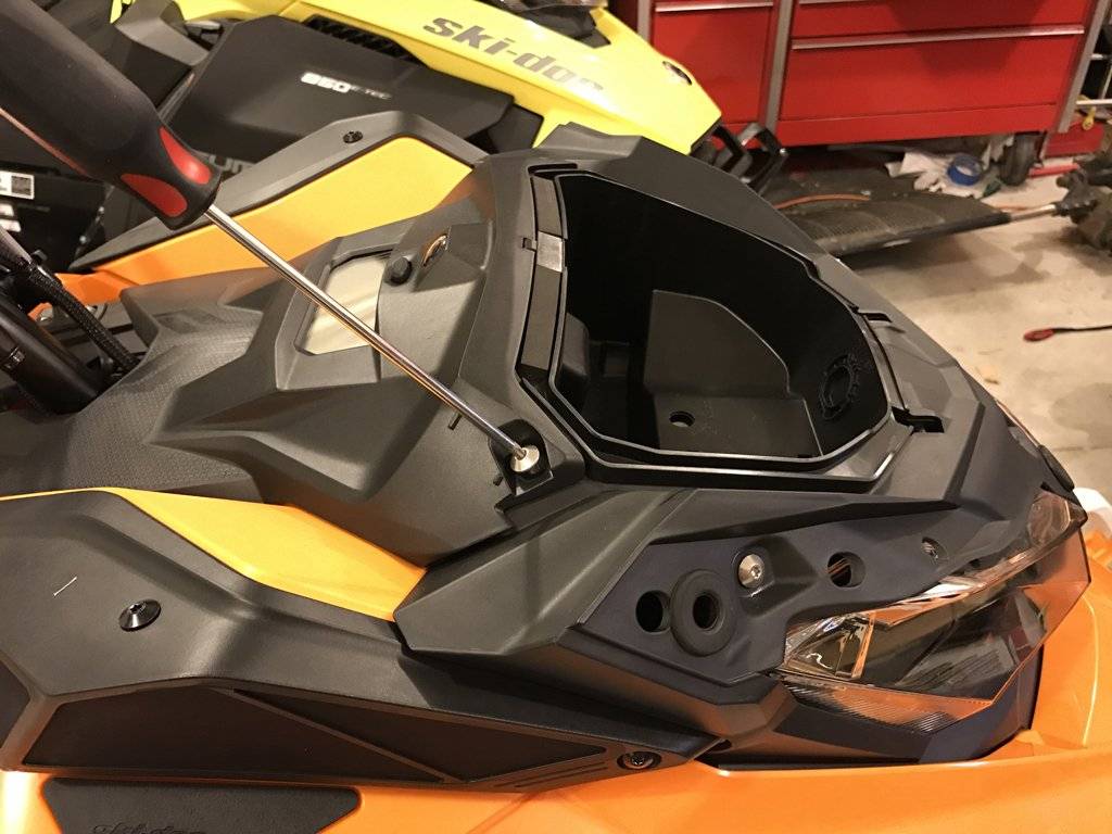 Ski-Doo 2017 Summit 850 Glove-box Extension Kit, Installation and Review for SnoWest.