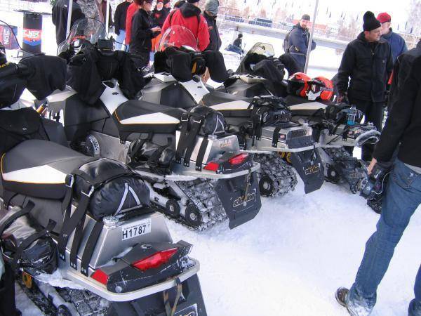 Ski doo line up