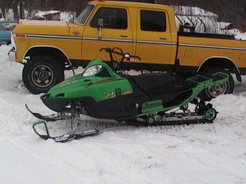 sled and truck